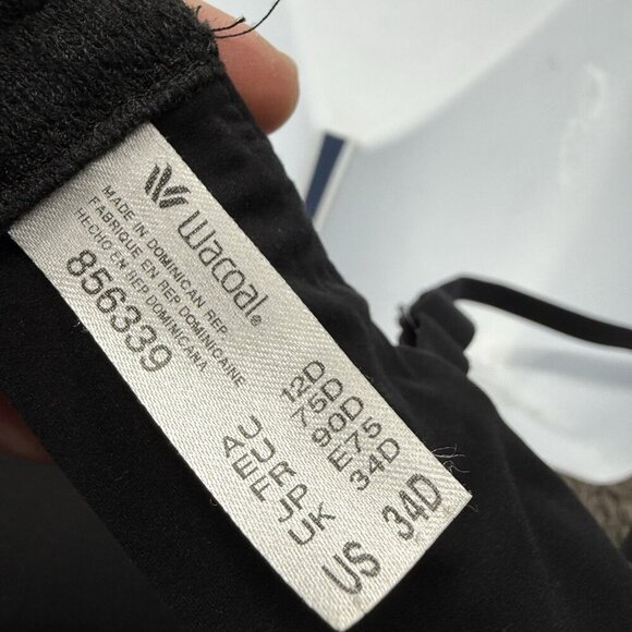 Wacoal Bra Comfort First Wire-Free Contour Black Soft Support Lightweight 34D - Picture 8 of 9